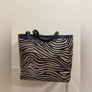 Nili Lotan Medium Loren Bag Khaki Black Zebra